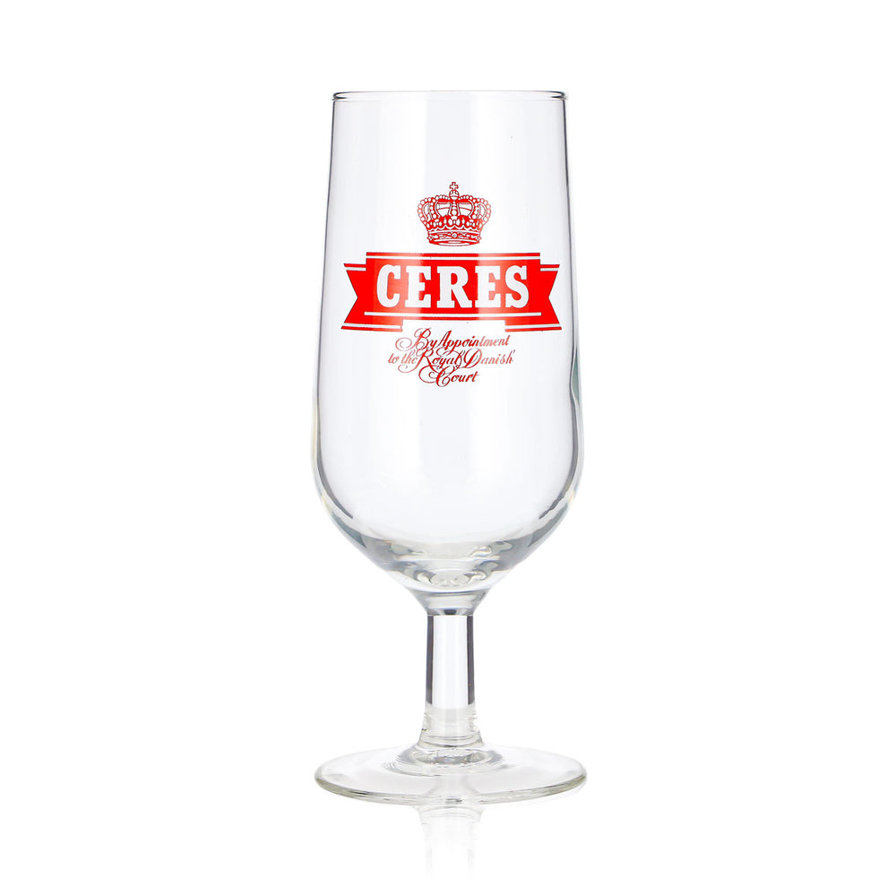 Ceres Beer Glass, 0.3 L, Goblet, Red Logo