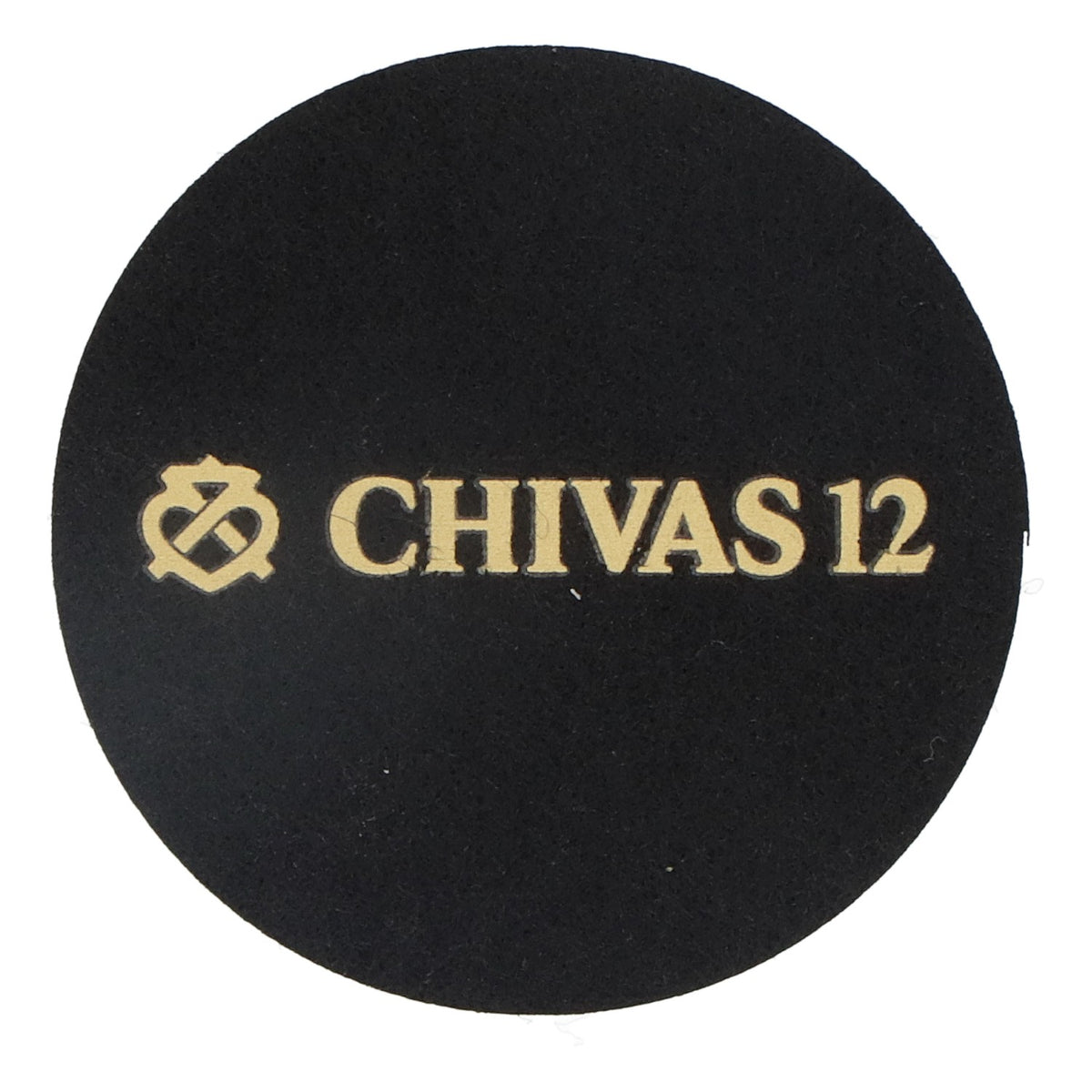 Chivas Regal Whiskey Felt Coaster Black 6.2 cm Diameter "Chivas 12" – View 2