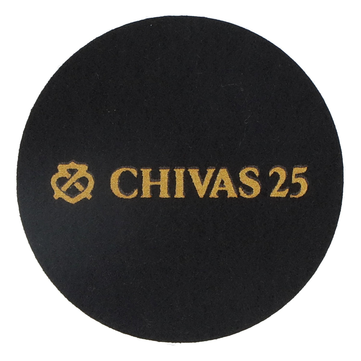 Chivas Regal Whiskey Felt Coaster Black 6.2 cm Diameter "Chivas 25" – View 2