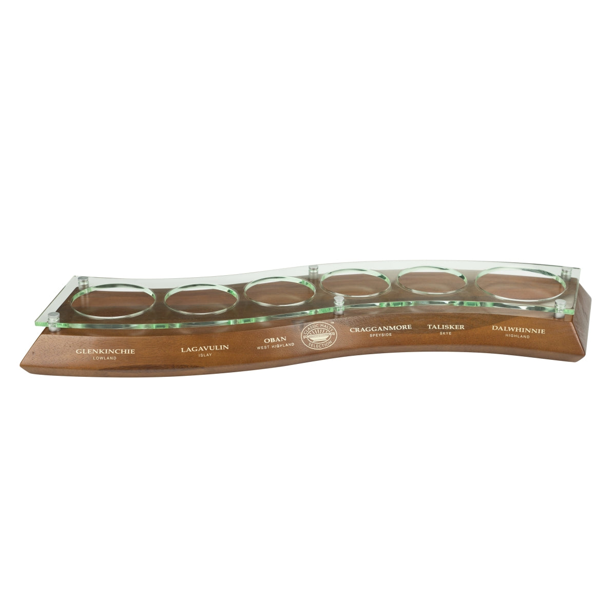Classic Malts Selection Whiskey Glorifier Stand Display Show Bottle Wood