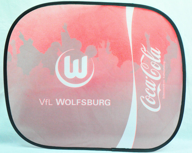 Coca Cola Car Sunshade Sun Visor Side Window "Vfl Wolfsburg"