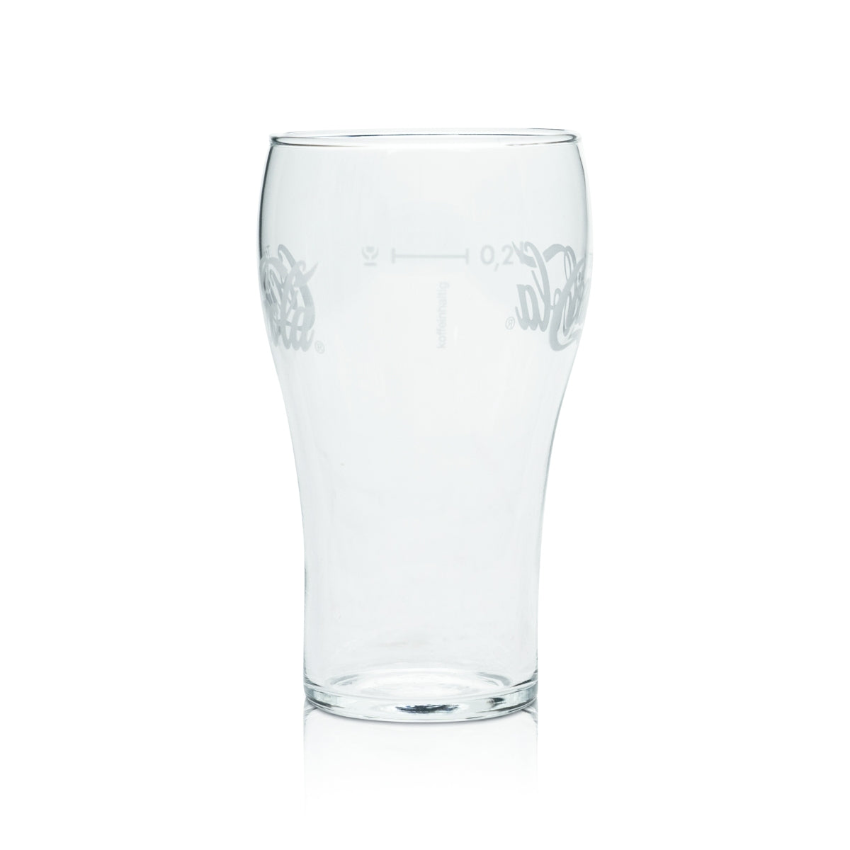 Coca Cola glass 0.2 l cup "Decor" retro design glasses Coke soft drinks catering – View 2