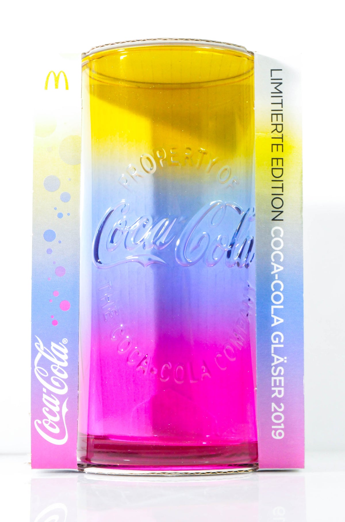 Coca Cola Glasses Contour Rainbow Glass Edition 2019 McDonald's