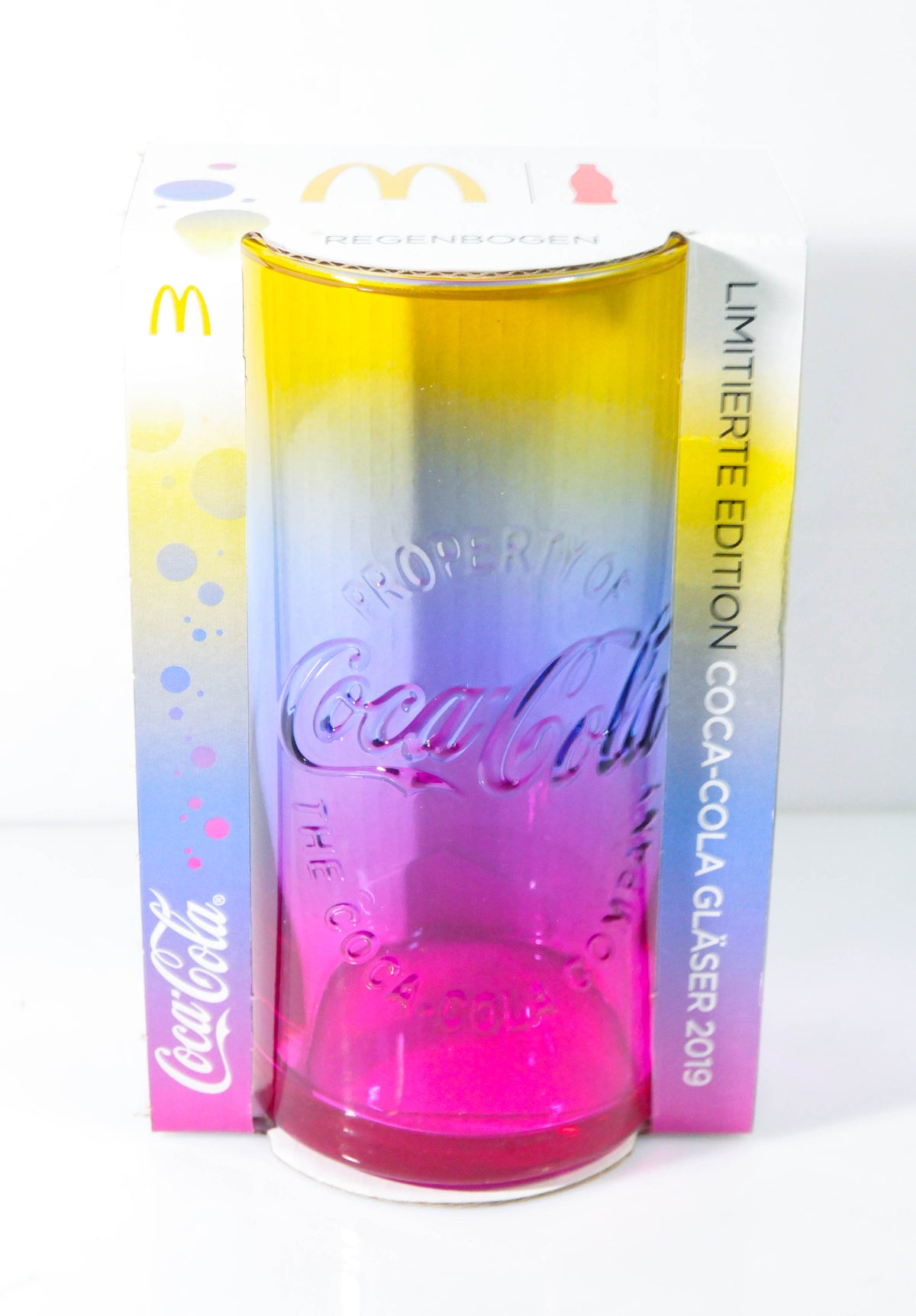 Coca Cola Glasses Contour Rainbow Glass Edition 2019 McDonald's – View 2