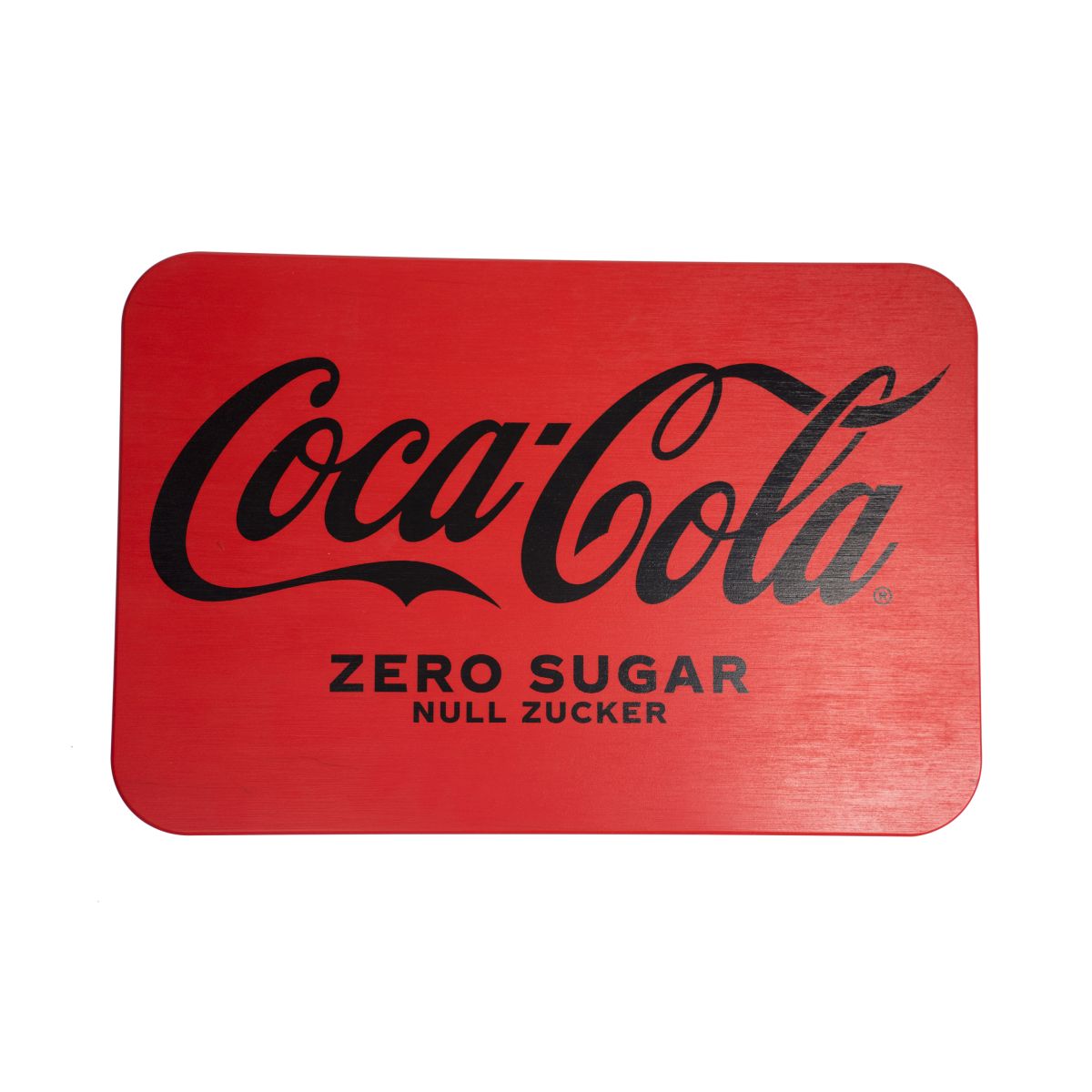 Coca Cola wooden tray serving board Zero Sugar 45x30 cm decorative sign wall sign