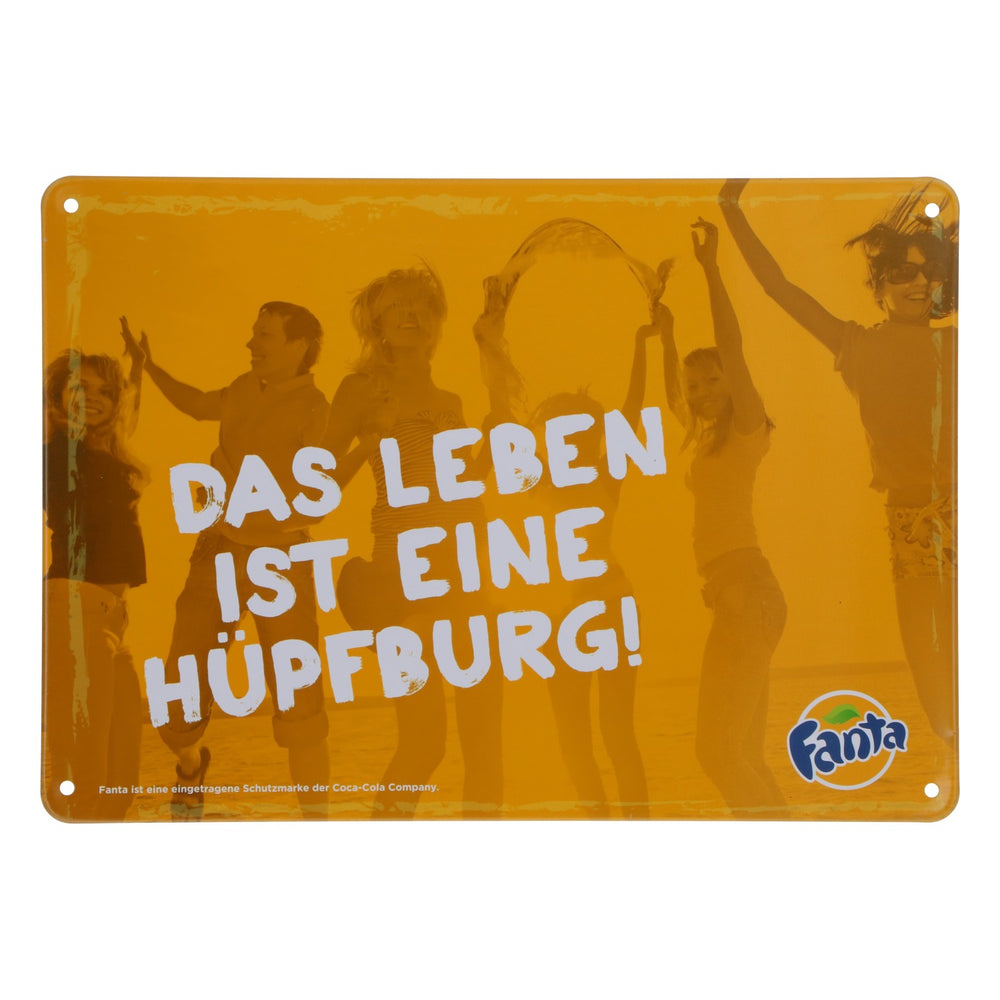 Coca-Cola Soft Drink Metal Sign Wall Decoration Fanta Orange 21x15cm