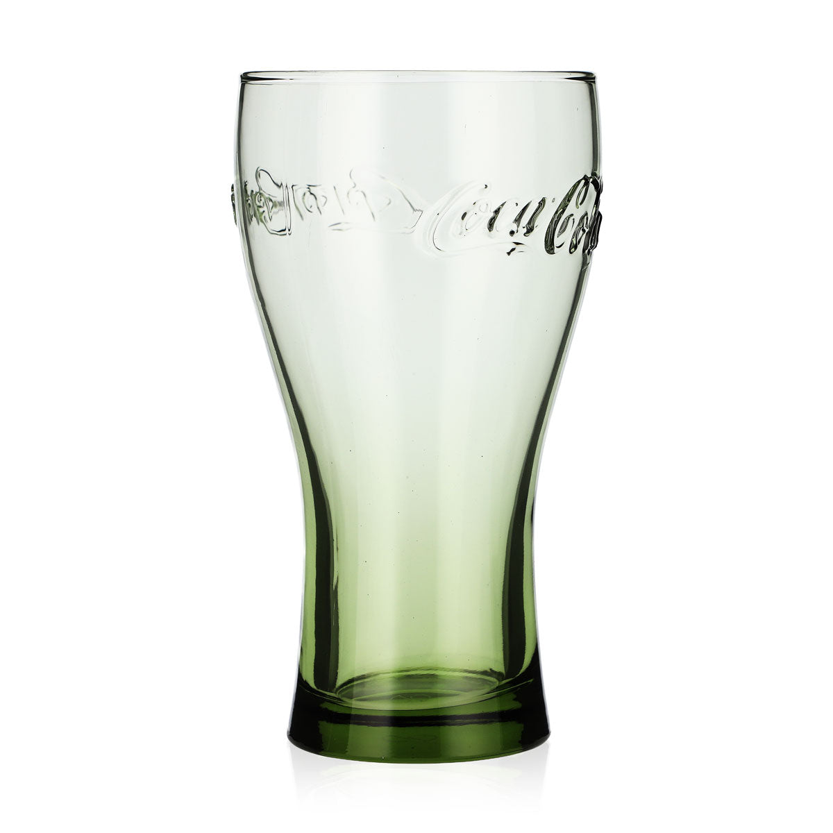 Coca-Cola Soft Drink Glass, 0.36 L, Contoured Glass, Olive Green, McDonald's, Bengali – View 2