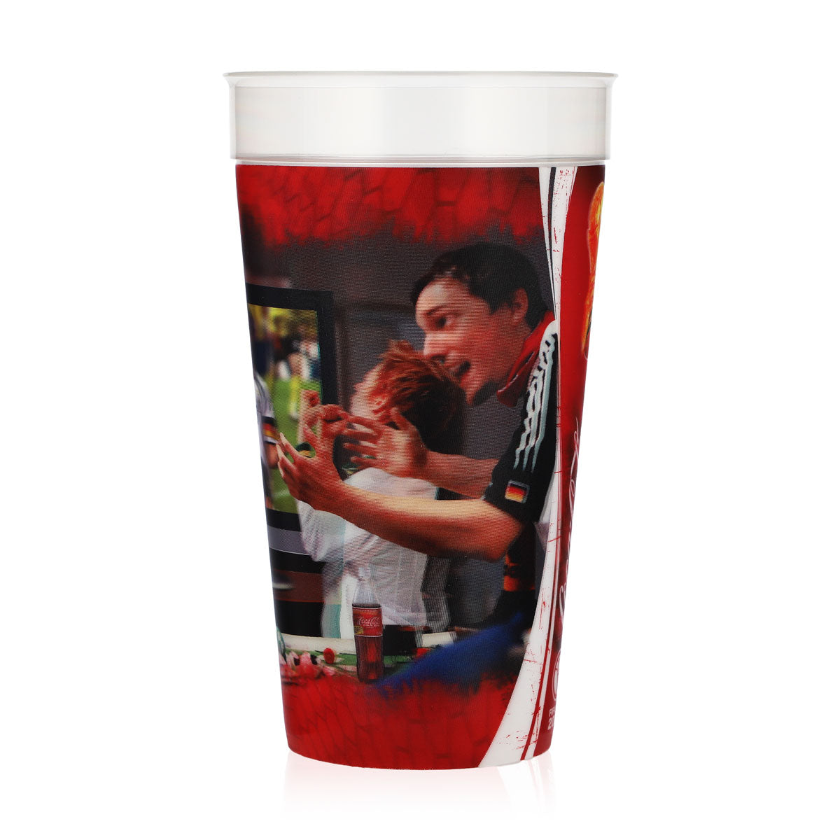 Coca-Cola Soft Drink Glass 0.5 L FIFA World Cup 2006 3D Design Reusable Plastic Cup – View 2