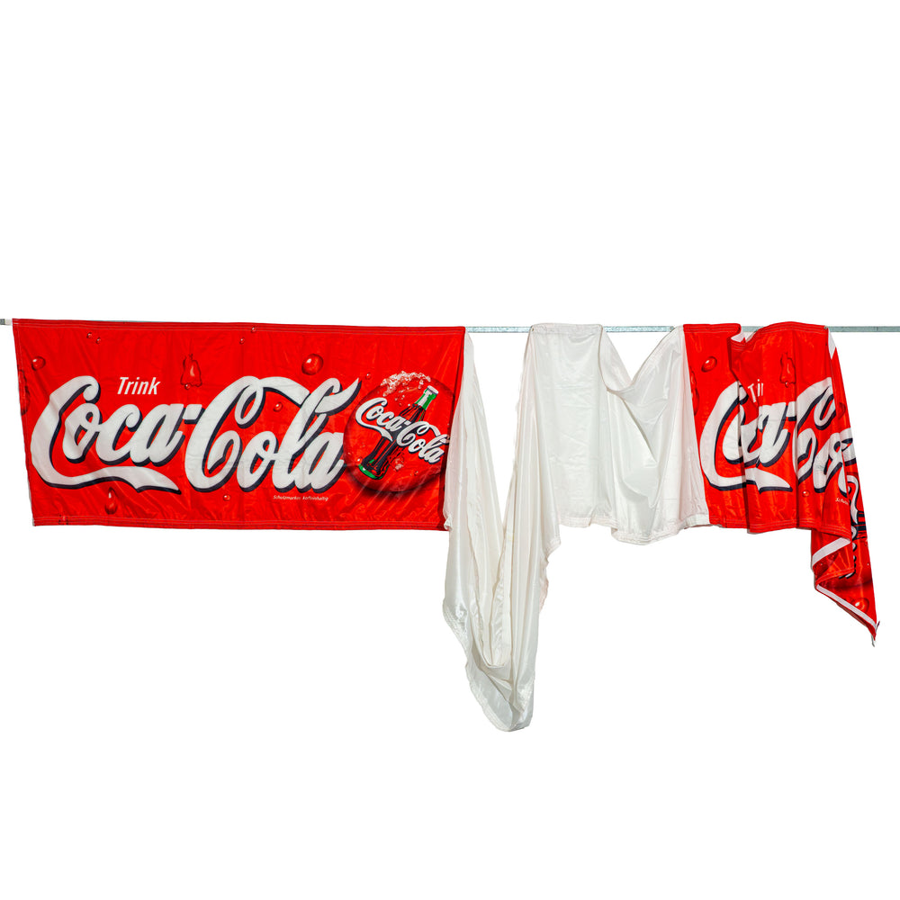 Coca-Cola Soft Drink Glass Banner Polyester Flag
