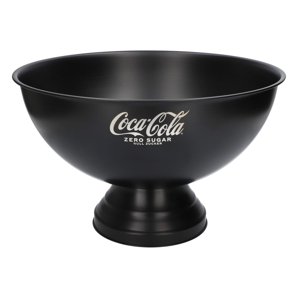 Coca Cola Soft Drink Cooler Ice Bowl Ice Cube Tray Bottle Cooler Metal Black "Zero"