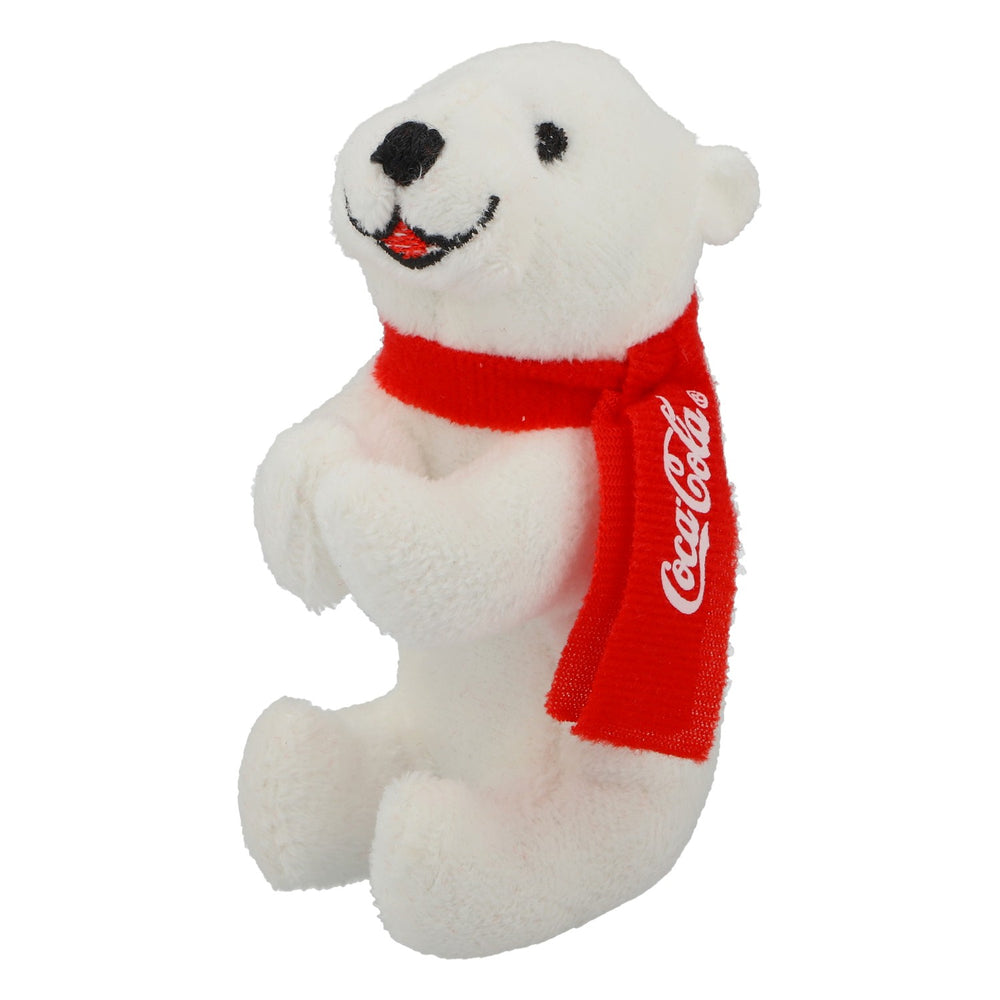 Coca-Cola Soft Drink Polar Bear Stuffed Animal (Standing), White Blended Fabric