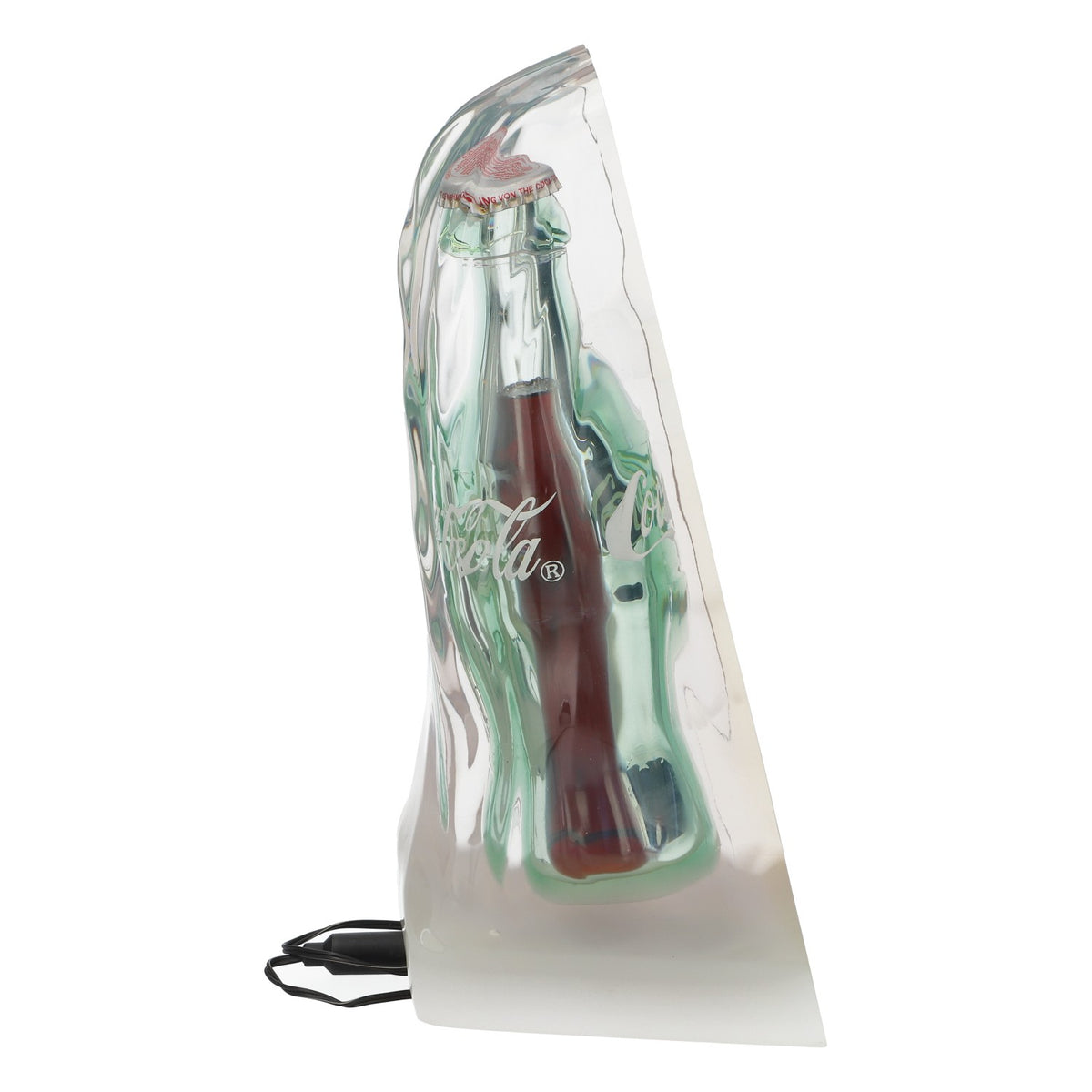 Coca Cola soft drink neon sign illuminated advertising bottle in block LED incl. power supply – View 3