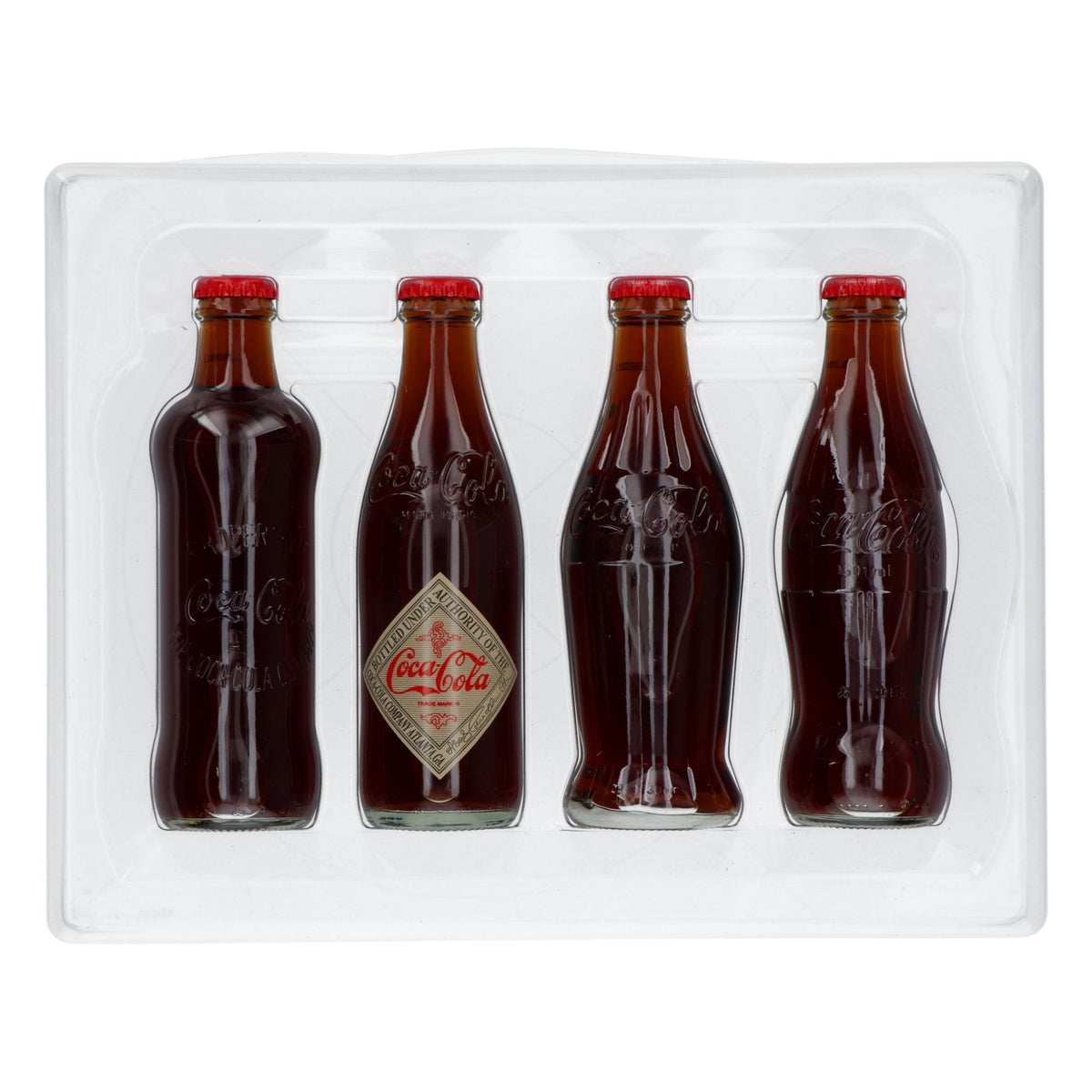 Coca Cola Soft Drink Collector's Set 125 Years of Joy! 4 Bottles – View 2
