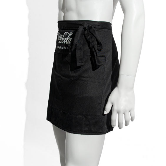 Coca Cola Soft Drink Apron Waiter Apron Bistro Apron Short Black "Bring Magic to the Table" with Pocket – View 4