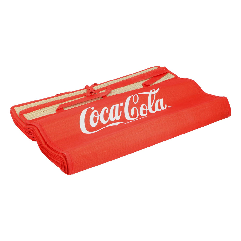 Coca Cola beach mat Camping mat Raffia foldable 173 x 69 cm