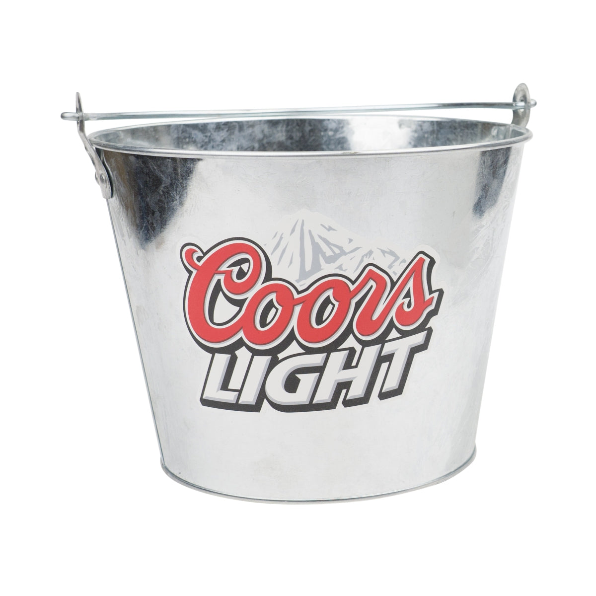 Coors Light Beer Ice Bucket 5L Tin Bottle Cooler Ice Cube Box Handle Bar Beer