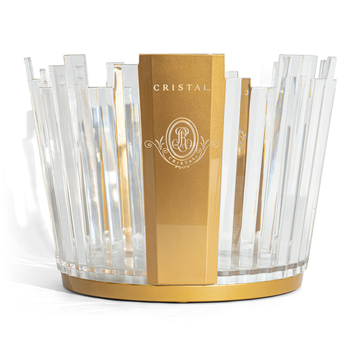 Cristal Champagne Bottle Cooler LED Luminous Ice Bowl Ice Cube Tray