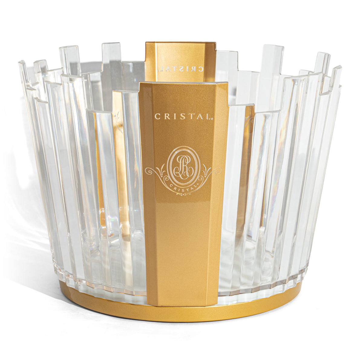 Cristal Champagne Bottle Cooler LED Luminous Ice Bowl Ice Cube Tray – View 3
