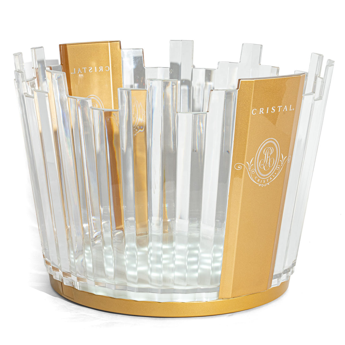 Cristal Champagne Bottle Cooler LED Luminous Ice Bowl Ice Cube Tray – View 5
