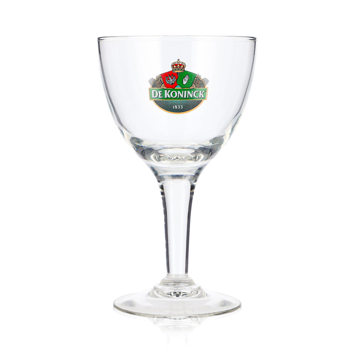 De Koninck Beer Glass, 0.25 L, Goblet, Green Logo, Bollecke