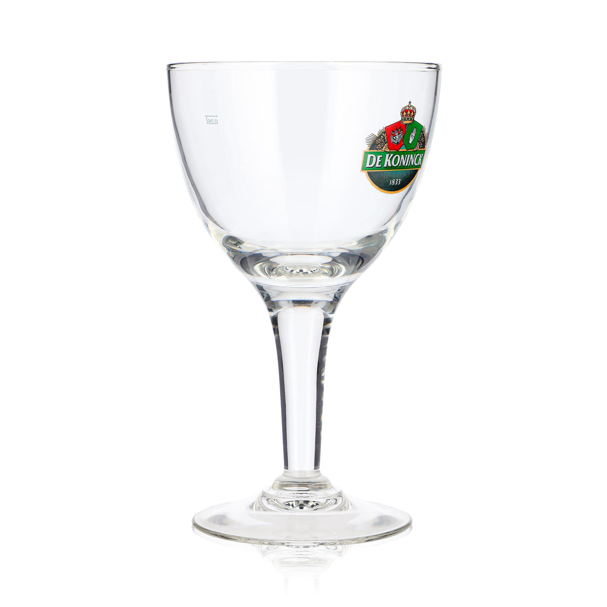 De Koninck Beer Glass, 0.25 L, Goblet, Green Logo, Bollecke – View 2