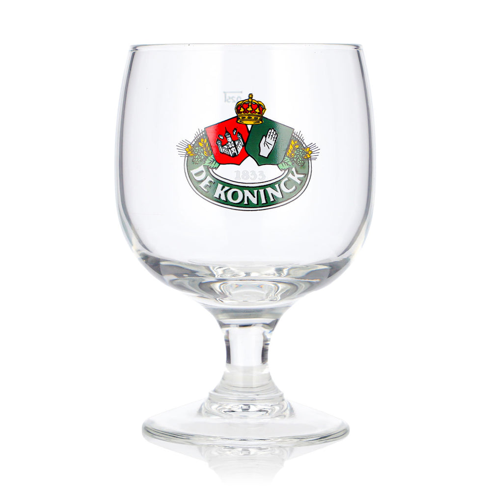 De Koninck Beer Glass 0.25 L Tulip Green Logo Beer Glass Goblet Beer Tulip Nosing