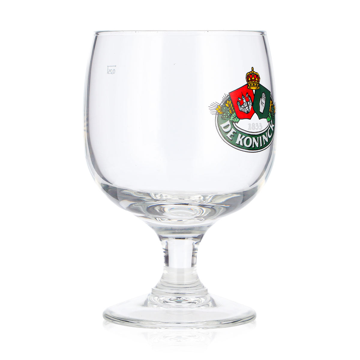 De Koninck Beer Glass 0.25 L Tulip Green Logo Beer Glass Goblet Beer Tulip Nosing – View 2