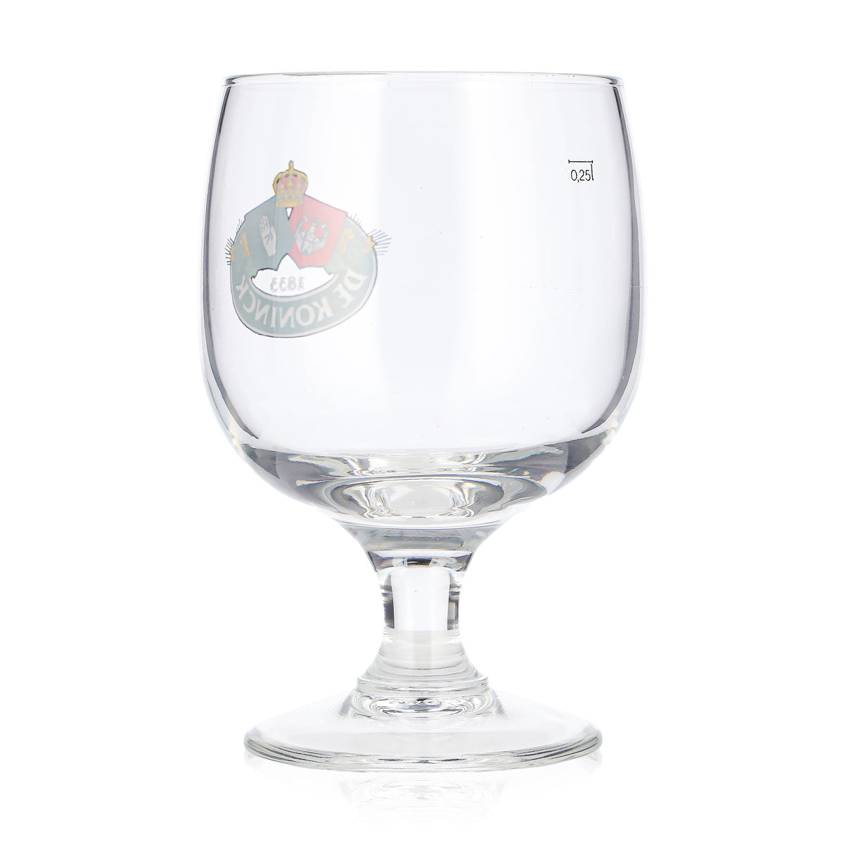 De Koninck Beer Glass 0.25 L Tulip Green Logo Beer Glass Goblet Beer Tulip Nosing – View 3