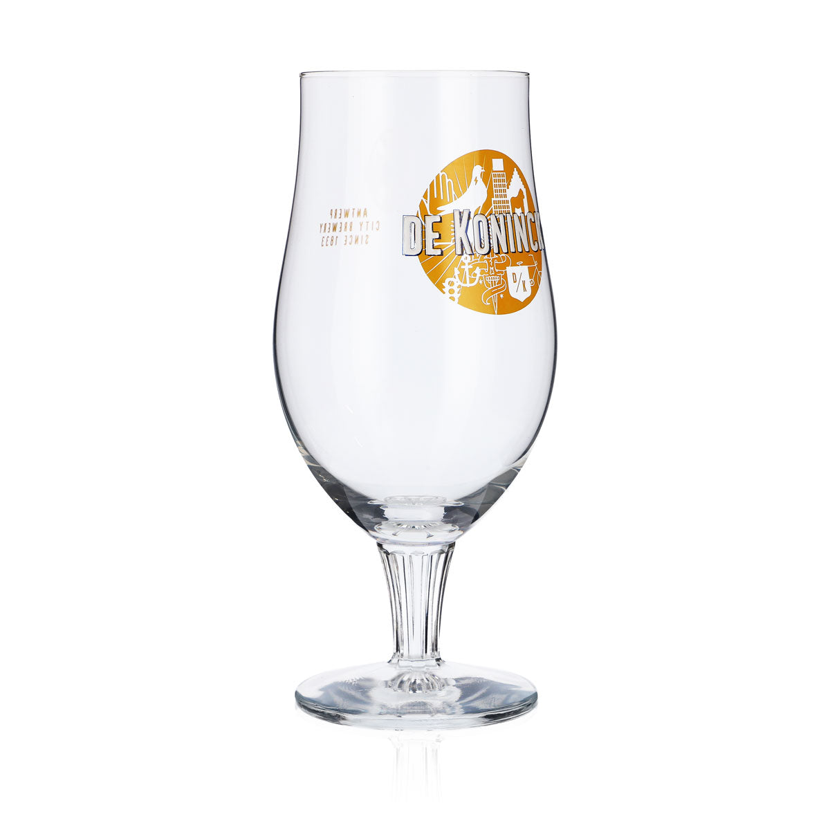 De Koninck Beer Glass Trophy Glasses 0.33l Trophy Craft Beer Yellow Logo – View 2