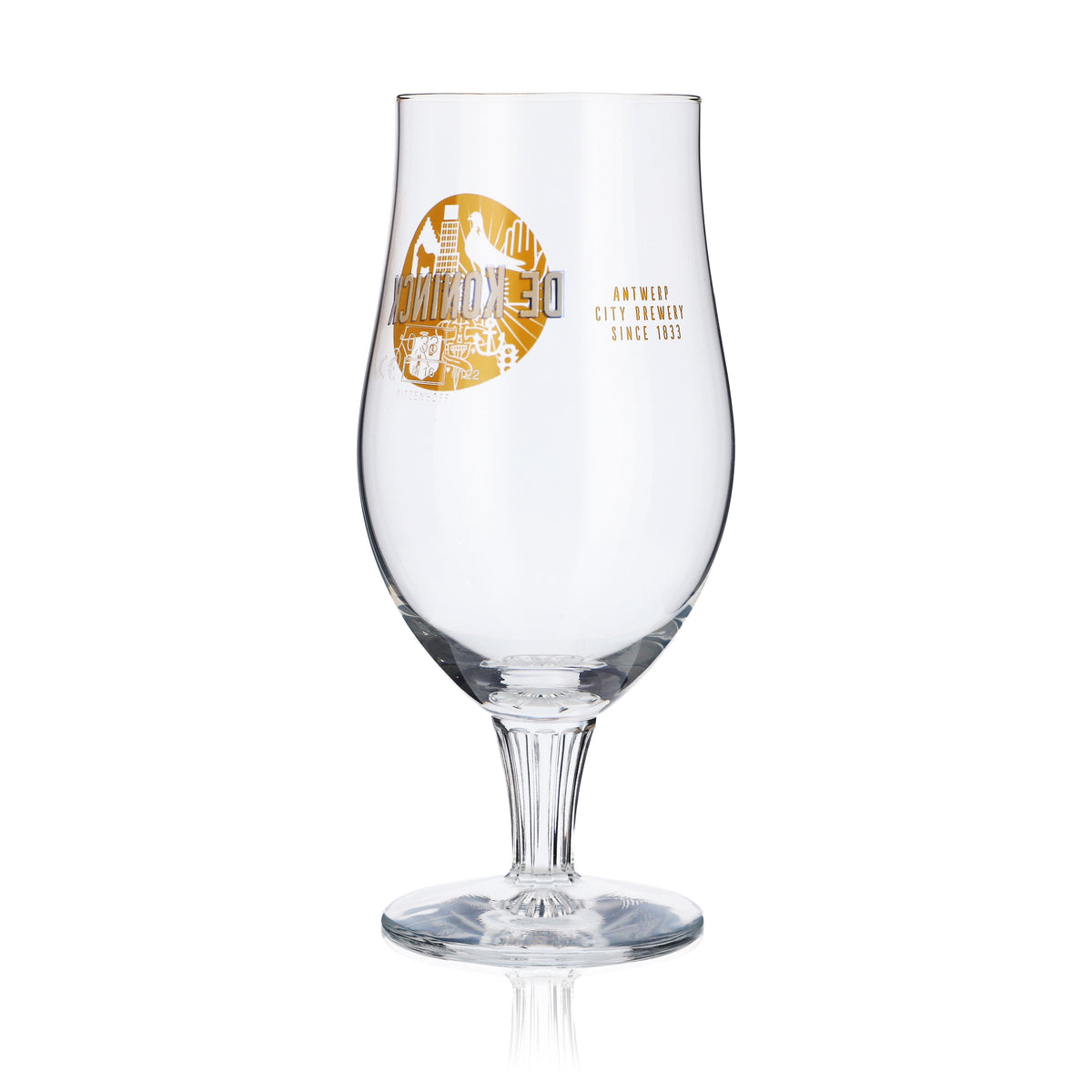 De Koninck Beer Glass Trophy Glasses 0.33l Trophy Craft Beer Yellow Logo – View 3