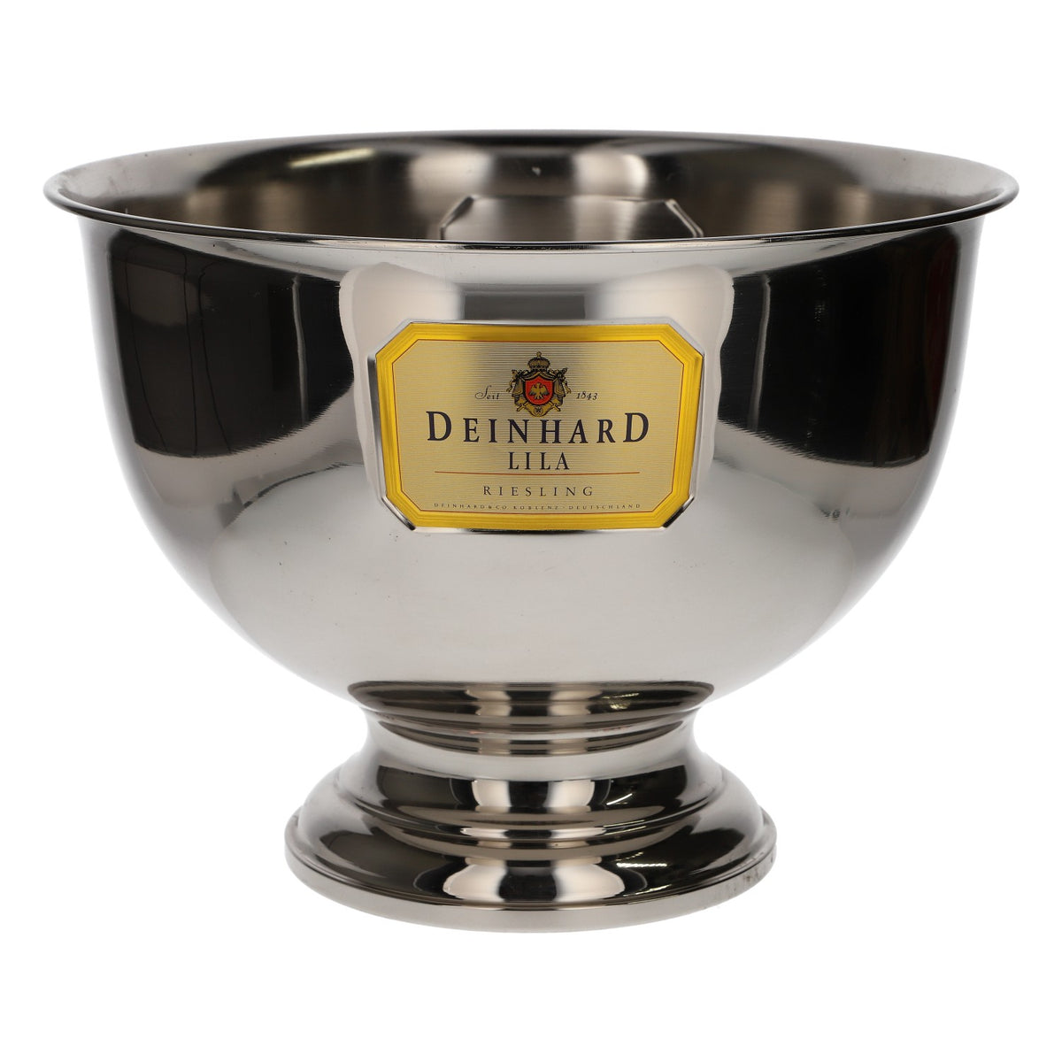 Deinhard Champagne Ice Bucket Bottle Cooler Ice Cube Tray Metal Silver