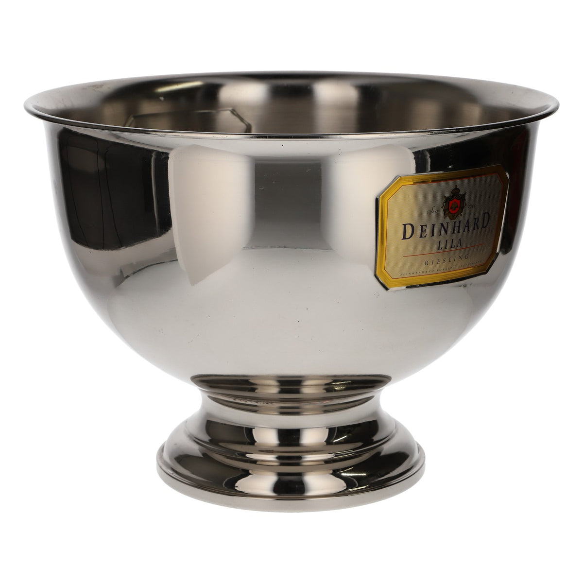 Deinhard Champagne Ice Bucket Bottle Cooler Ice Cube Tray Metal Silver – View 2