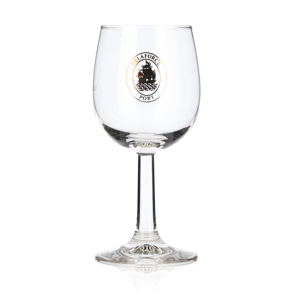 Delaforce Wine Glass Nosing Glass Tasting Glass 0.128 l Golden Logo 5 cl