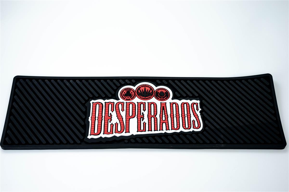 Deperados Beer Bar Mat Drip Mat Bar Accessories Black Large 58 x 18
