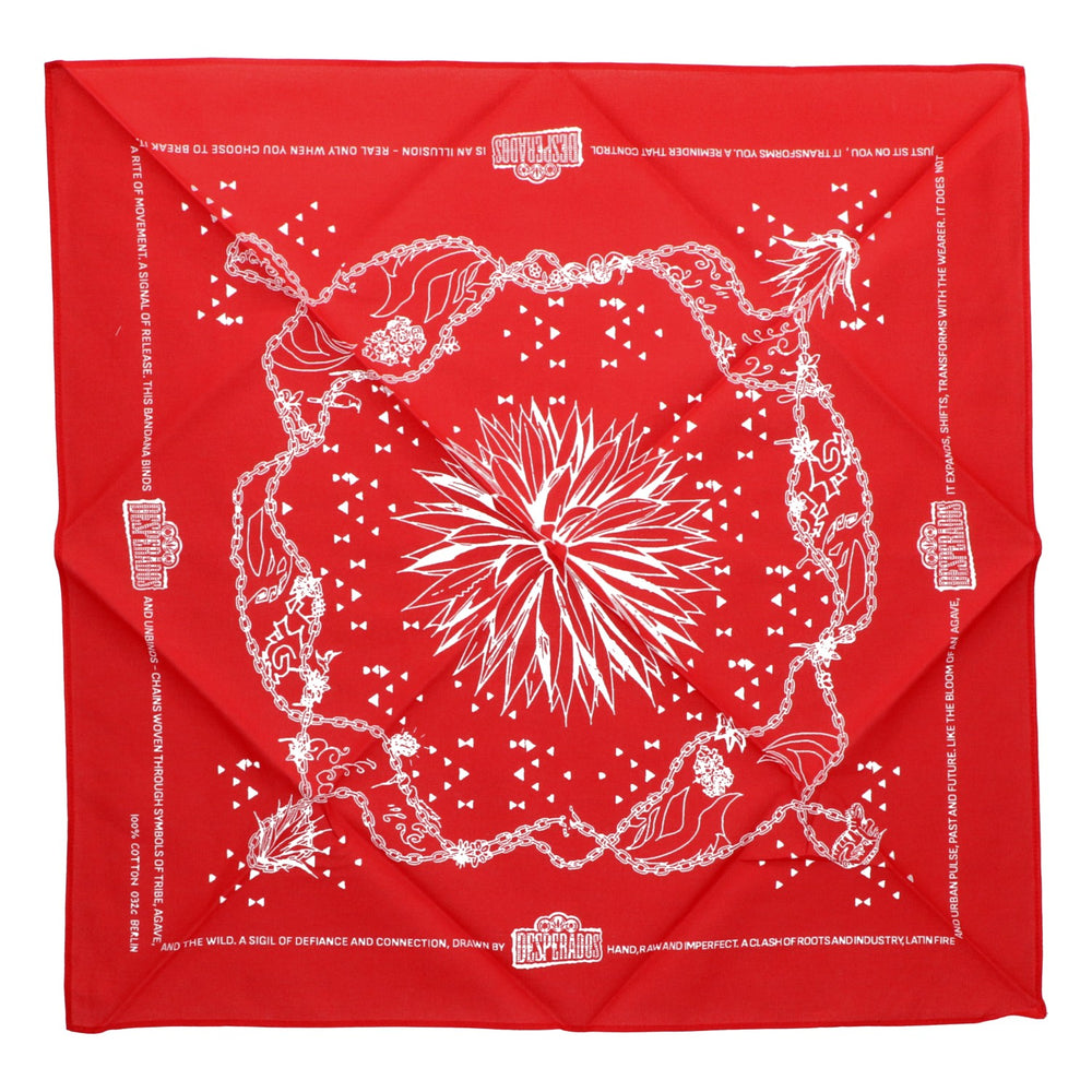 Desperados Beer Scarf, Red, 53x53 cm