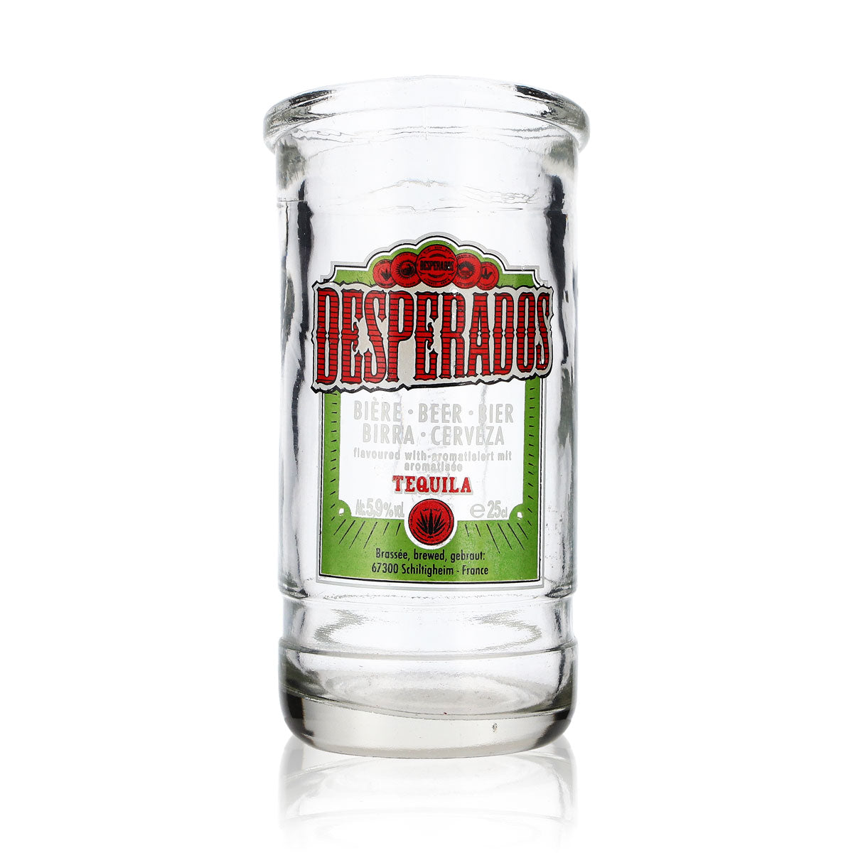 Desperados beer lantern tea light made from beer bottle relief