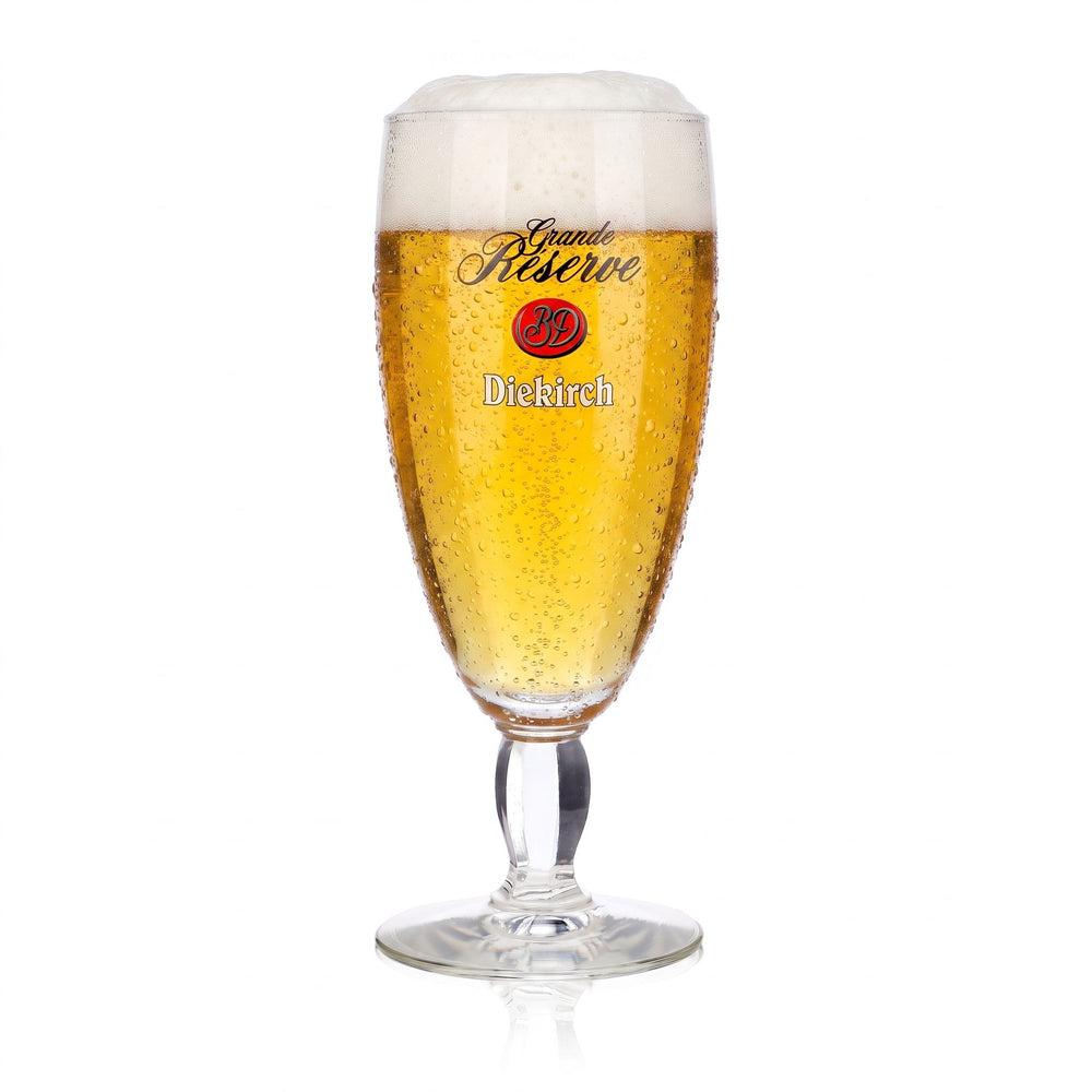 Diekirch Beer Glass, 0.25 L, "Grande Réserve" Durobor Worthington Goblet