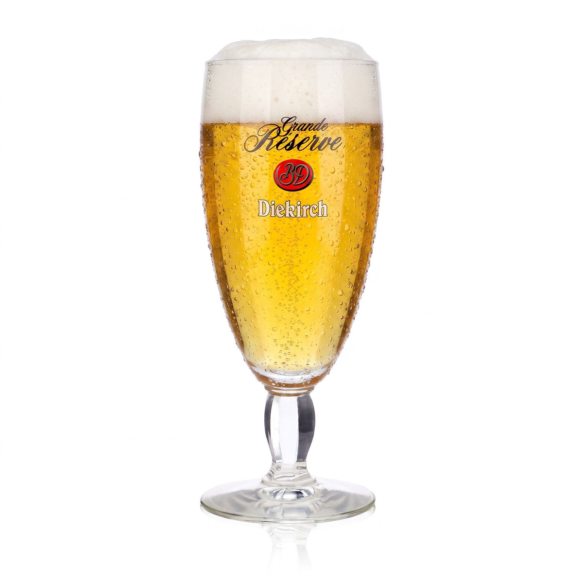 Diekirch Beer Glass, 0.25 L, "Grande Réserve" Durobor Worthington Goblet