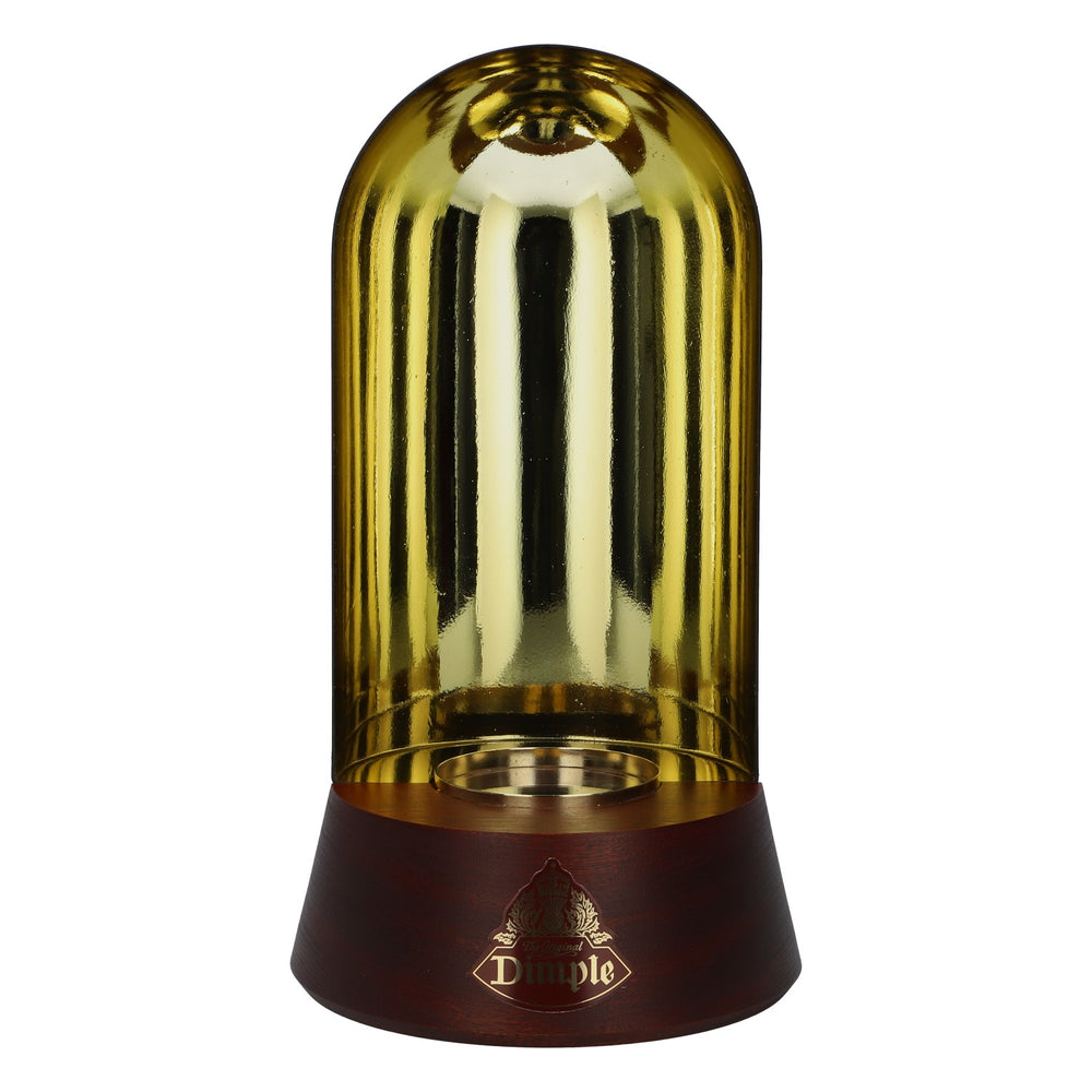 Dimple Whiskey LED Bottle Display Stand, Wood-Look