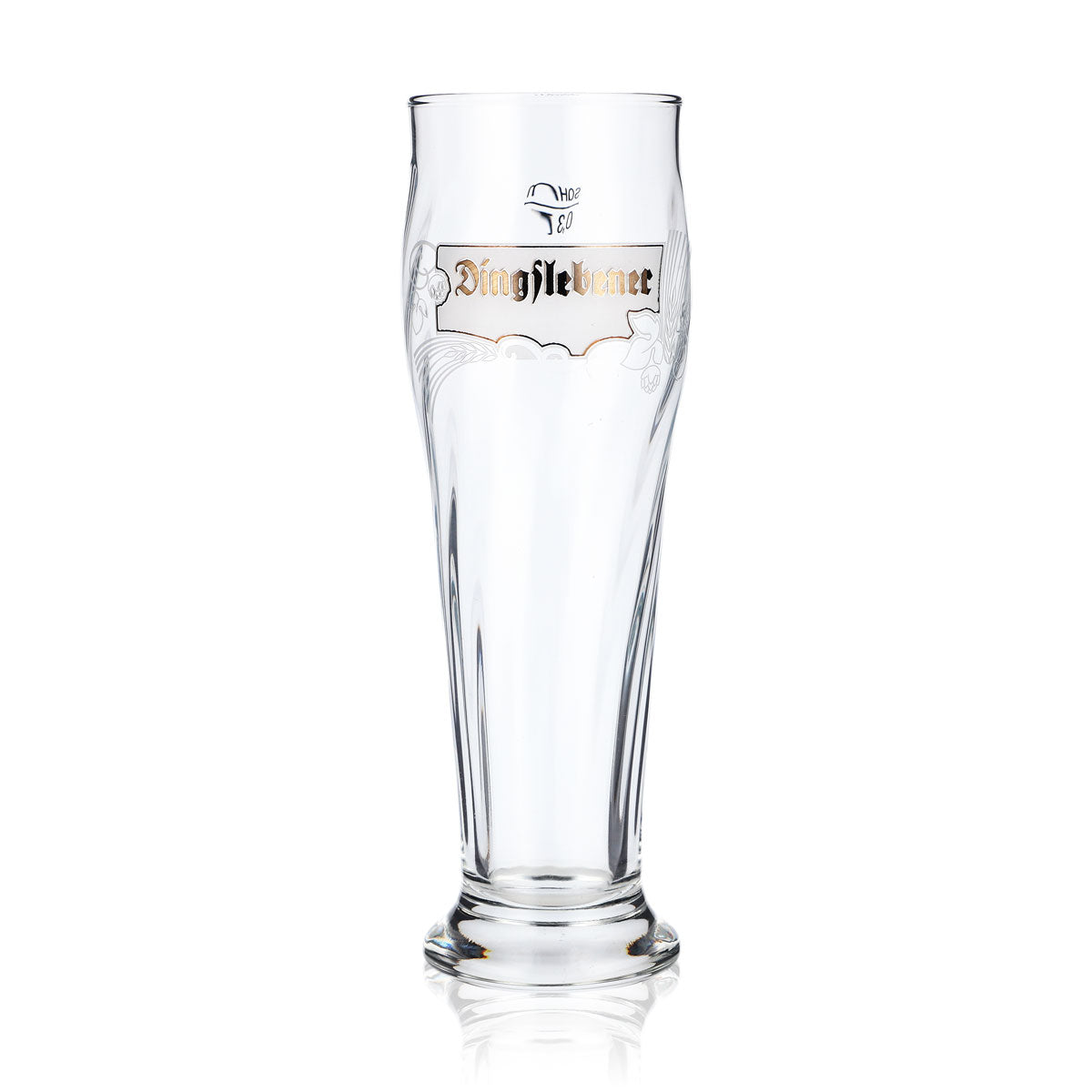 Dingslebener Beer Glass Wheat Beer Glass Beer Glasses 0.3l Tulip Relief Longitudinal