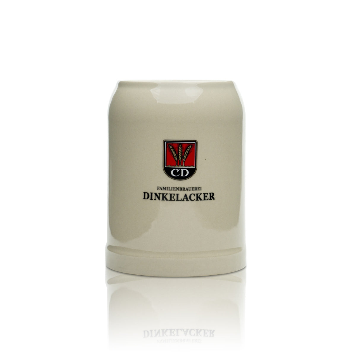 Dinkelacker beer glass 0.5l clay mug Seidel handle glasses tankards stoneware