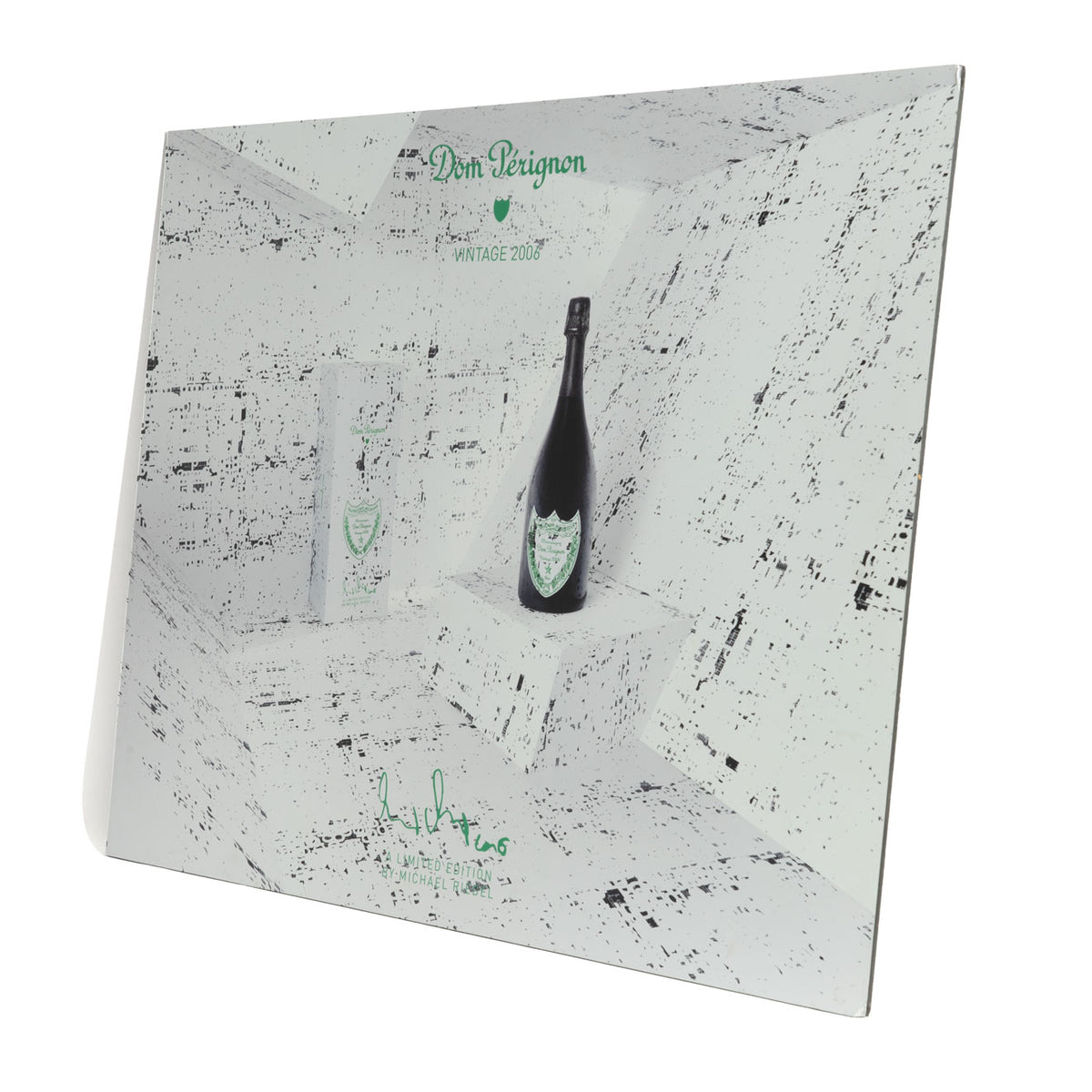 Dom Perignon Champagne Sign Wall Art 84x63 cm White Room with Bottle Vintage 2006 – View 2