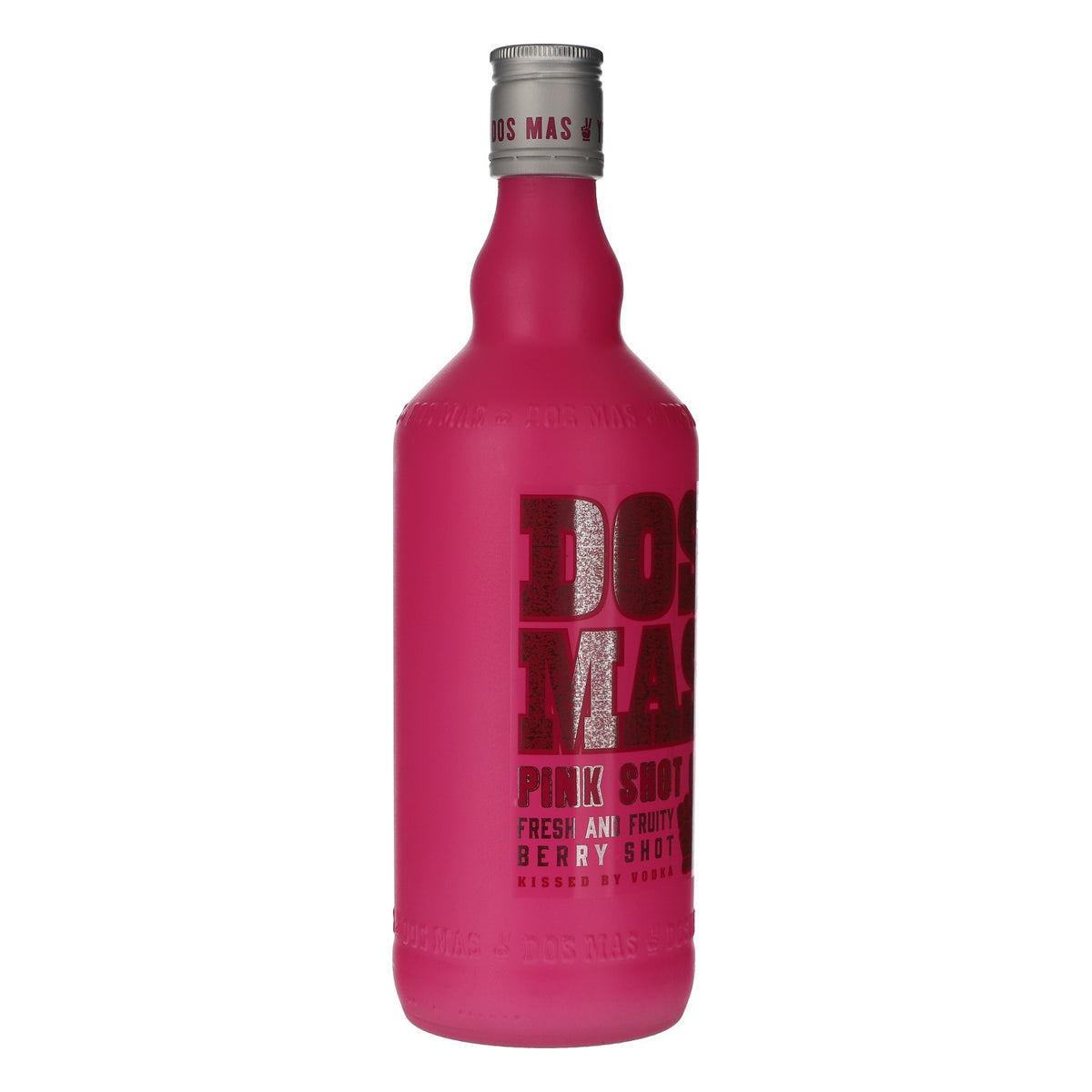 Dos Mas liqueur decorative bottle 0.7l pink EMPTY display bottle shop window bottle – View 2