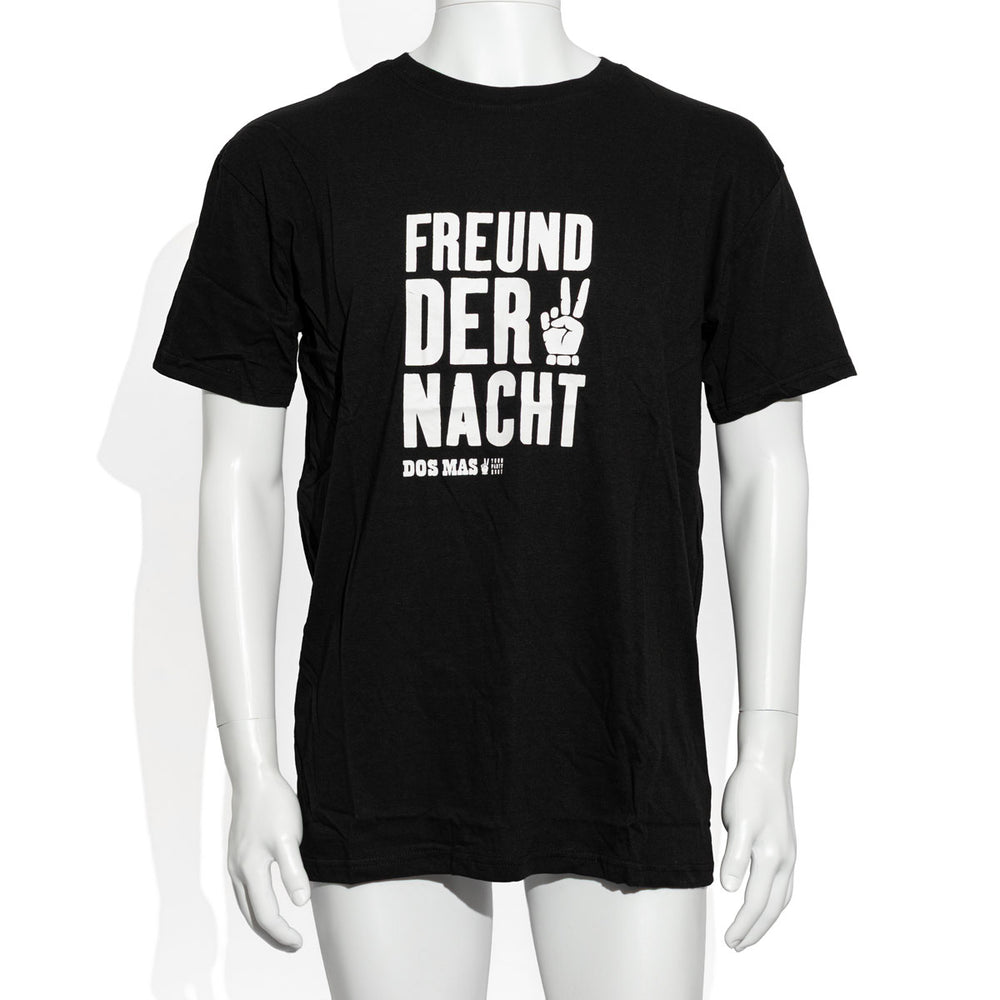 Dos Mas Liqueur T-Shirt Black with white lettering Size M/L Men's Shirt "Friend of Power"