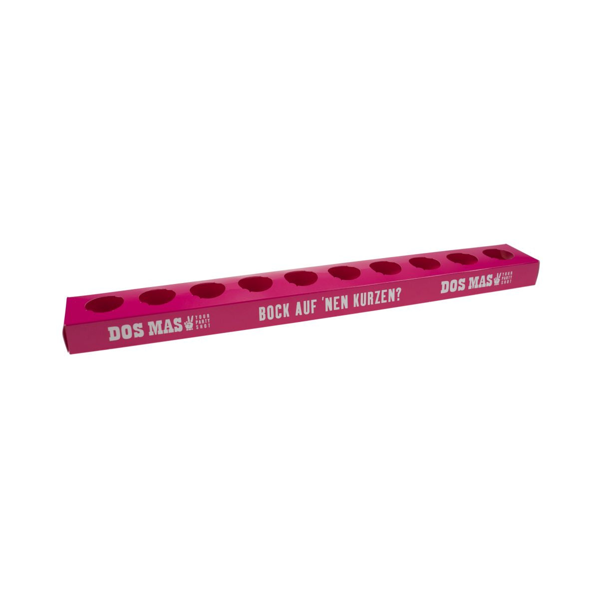 Dos Mas Tequila Shot Glass Holder Pink For 10 Cups Glasses Shot Meter Short Holder