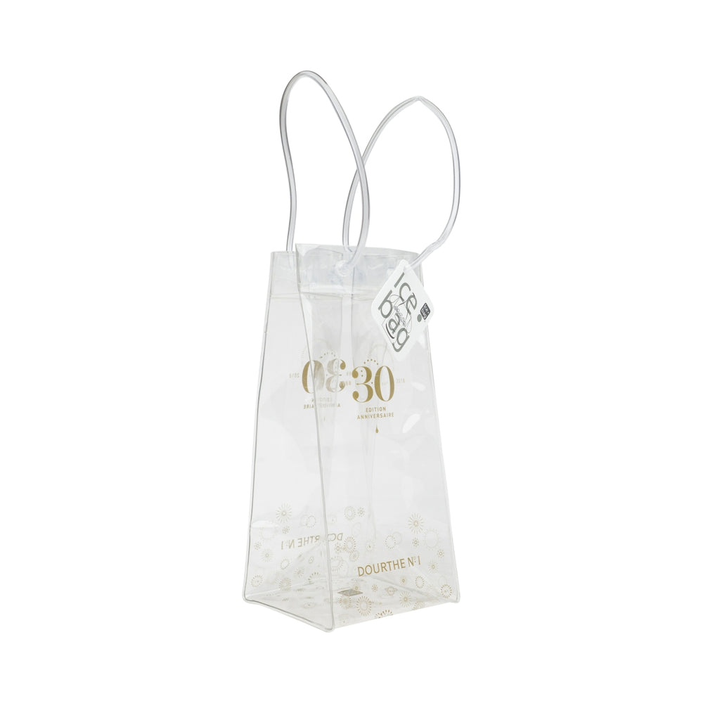 Dourthe No. 1 Wine Cooler Sleeve Ice Bag 1 Bottle Plastic Shopper Gift