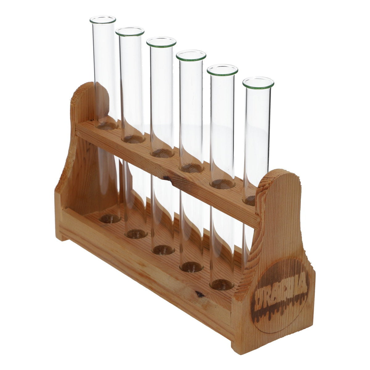 Dracula liqueur shot glass set, 6 test tubes + wooden holder – View 2