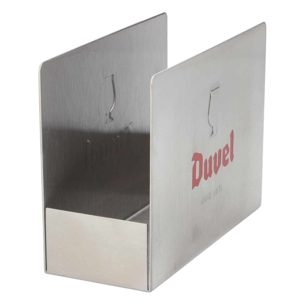 Duvel Beer Metal Beer Coaster Holder Beer Coaster Stand Silver – View 4