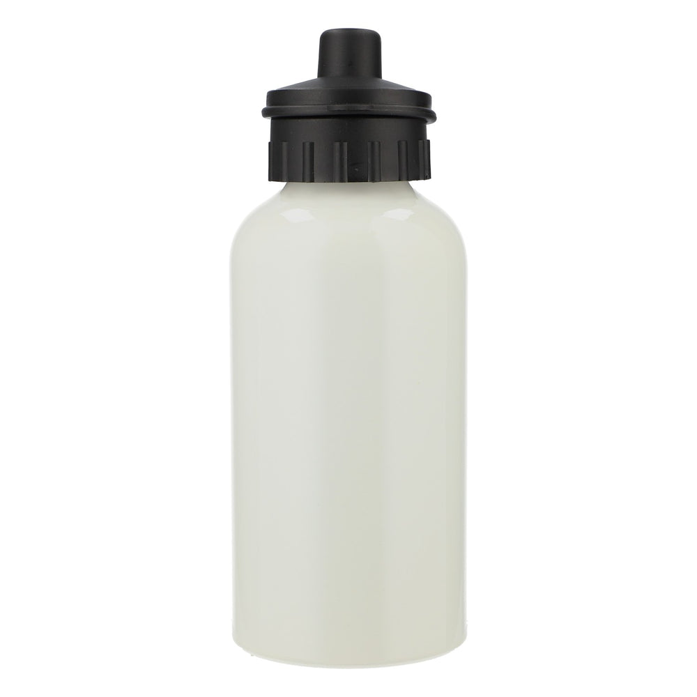 Stainless steel insulated bottle, drinking bottle, outdoor bottle with carabiner, white
