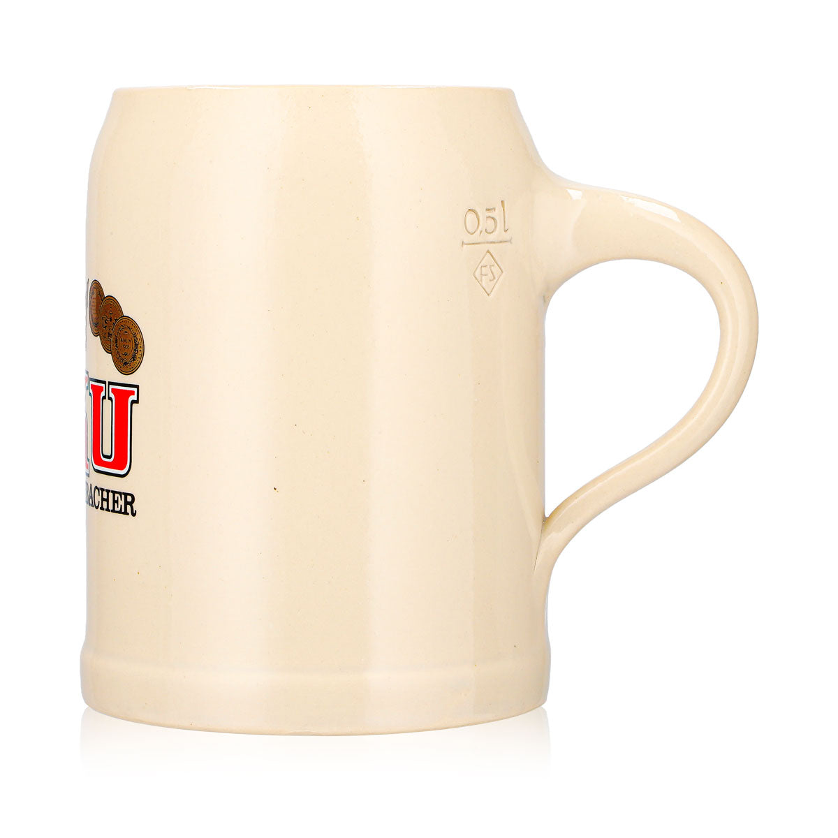 Eku Beer Glass, 0.5 L Clay Mug, Genuine Kulmbach Clay – View 6